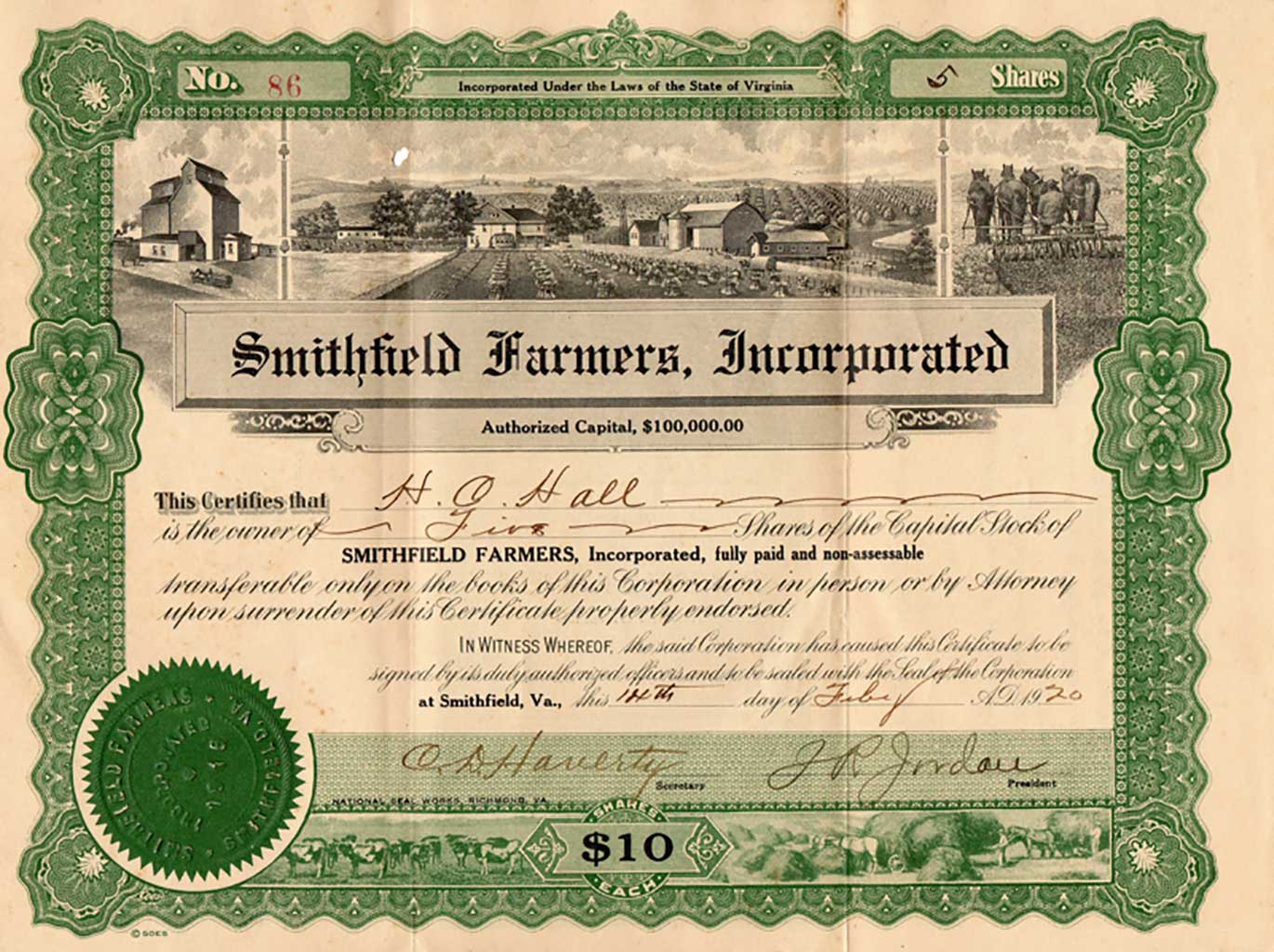 smithfield-farmers-stock-certificate-img499